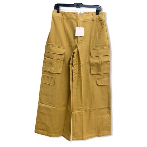 NWT Superdown Piper Cargo Pants in Khaki Brown wide leg Revolve XS - Picture 6 of 8